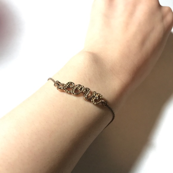 Juicy Couture Letter LOVE Gold Bracelet - Picture 3 of 3